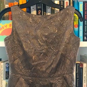 NWOT Metallic Gold Cocktail Dress